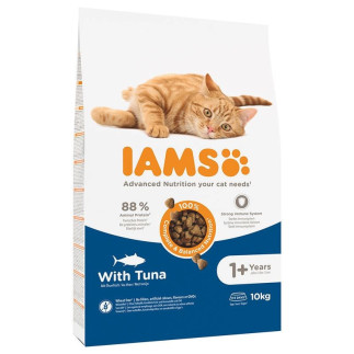 Iams vitality adult tuna - sucha karma dla kota - 10 kg