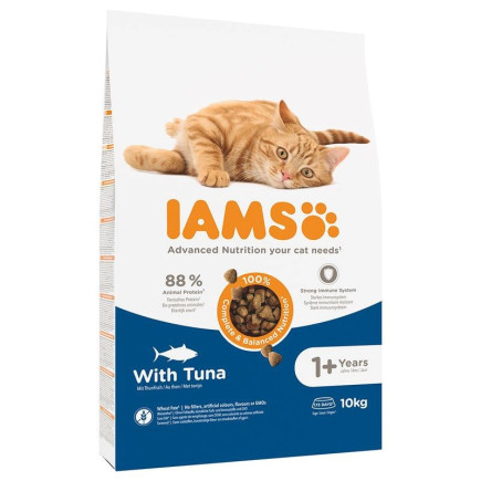 Iams vitality adult tuna - sucha karma dla kota - 10 kg