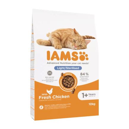 Iams vitality sterilised - sucha karma dla kota - 10 kg