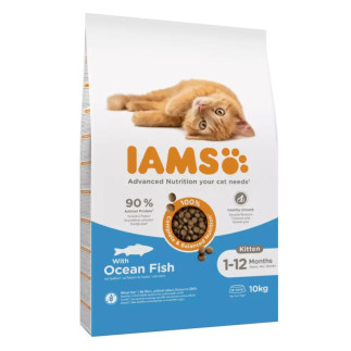 Iams kitten ocean fish - sucha karma dla kota - 10 kg