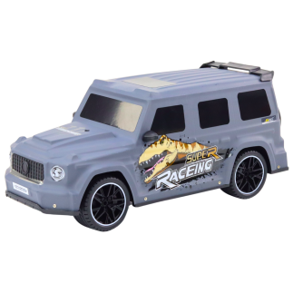 Zdalnie sterowane auto RC z dinozaurem w skali 1:10 szare - EAN: 5905991017400