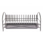 Suszarka do naczyń 1-poziomowa czarna z tacką 40 cm EAN: 5906551040968