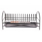 Suszarka do naczyń 1-poziomowa czarna z tacką 40 cm EAN: 5906551040968