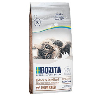 Bozita indoor & sterilised grain free reindeer - sucha karma dla kotów wysterylizowanych - 2kg