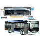 Elektryczny autobus miejski metalowy z światłami biały EAN: 5905991026280
