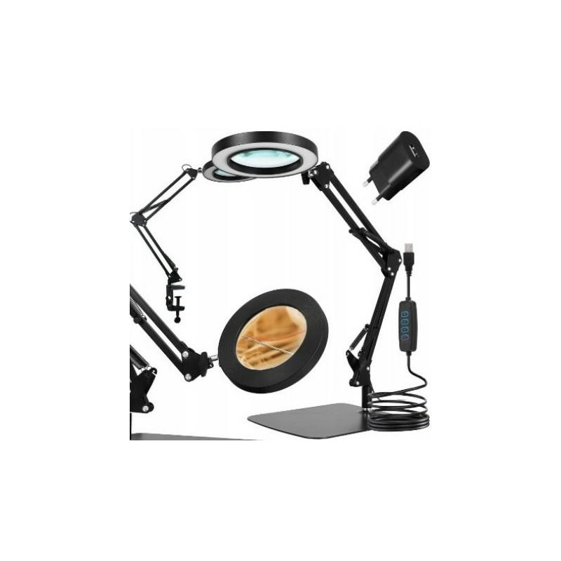 Lampka lupa kosmetyczna biurkowa Zd141 EAN: 5907621853495 - idealne oświetlenie i powiększenie do Twojej pielęgnacji.
