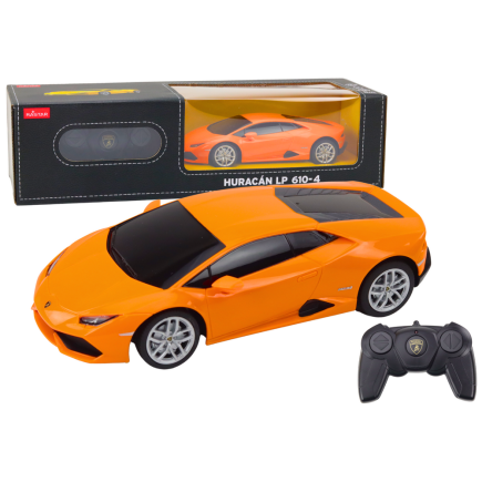 Auto r/c lamborghini huracan 1:24 rastar pomarańczowy