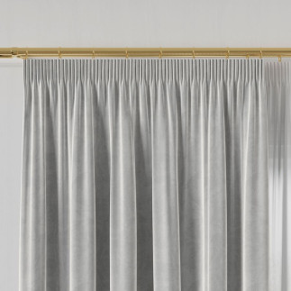 Velvet tkanina dekoracyjna, wysokość 300cm, kolor 073 jasny szary