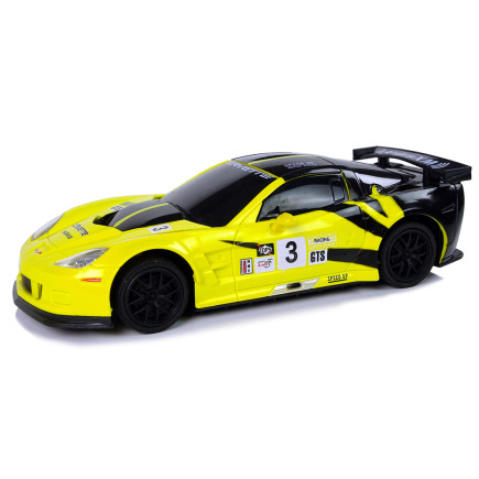 Auto sportowe R/C Corvette C6.R Żółte 2.4G z światłami - EAN: 5904204756709