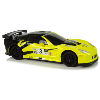 Auto sportowe r/c 1:24 corvette żółte c6.r  2.4 g światła