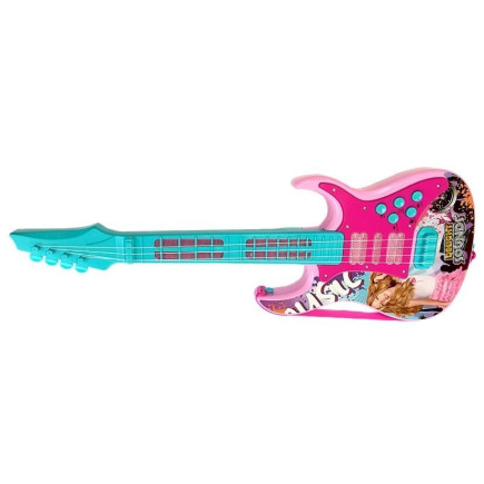 Gitara z mikrofonem zestaw do karaoke światła dźwięki EAN: 5905884456224