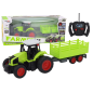 Traktor zdalnie sterowany RC z przyczepą zielony EAN: 5905679077085