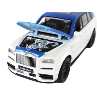 Auto r/c 1:20 biało-niebieskie zdalnie sterowane