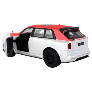Auto r/c 1:20 biało-czerwone samochód pilot