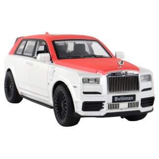 Auto r/c 1:20 biało-czerwone samochód pilot