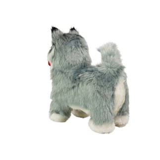 Interaktywny pies husky porusza się, szczeka