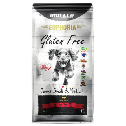 Biofeed euphoria g-f small&mid wołowina 2kg