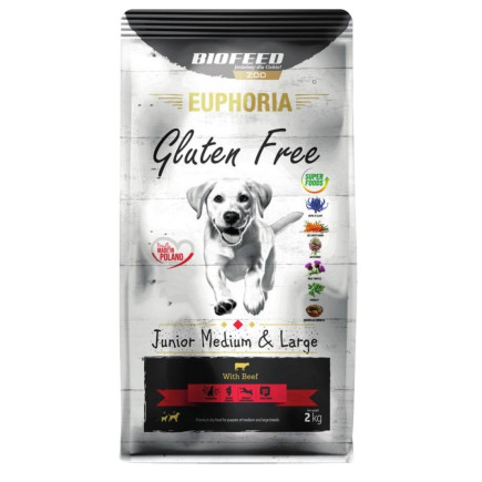 Biofeed euphoria g-f mid&maxi wołowina 2kg