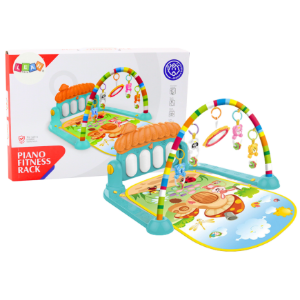 Mata gimnastyczna dla niemowląt pianinko edukacyjne dźwięki