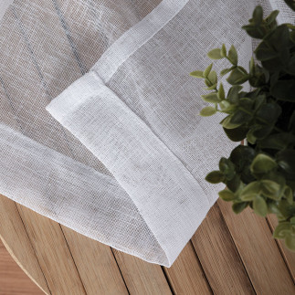 Firana gotowa na przelotkach, 300x250 cm, kolor 001 biały