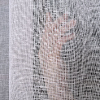 Firana gotowa na przelotkach, 300x250 cm, kolor 001 biały