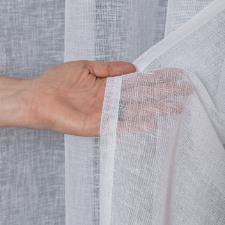 Firana gotowa na przelotkach, 300x250 cm, kolor 001 biały