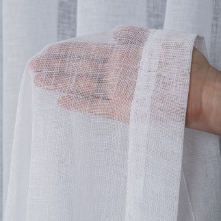 Firana gotowa na przelotkach, 300x250 cm, kolor 001 biały