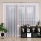 Halina firanka żakardowa 300x250cm biała ze srebrnym lurexem, EAN: 5907693260719