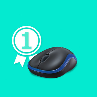 Mysz bezprzewodowa logitech m185 910-002236 (optyczna  1000 dpi  kolor niebieski)