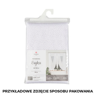 Esteralda firanka żakardowa odpasowana ze wzorem pasowym, szerokość 310cm x wysokość 180cm, kolor 001 biały