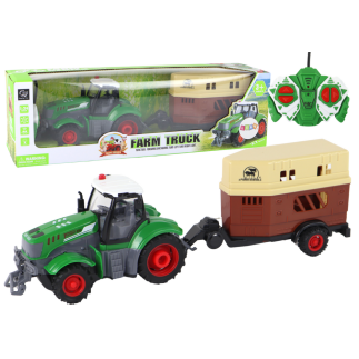 Traktor RC Ciągnik Zdalnie Sterowany Maszyna Rolnicza Przyczepa Pilot 1:24