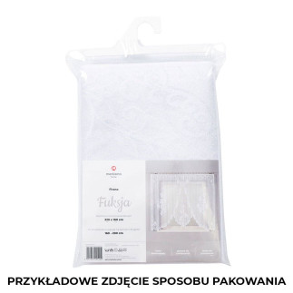 Fuksja firanka żakardowa gotowa, szerokość 400 x wysokość 160cm, kolor 001 biały