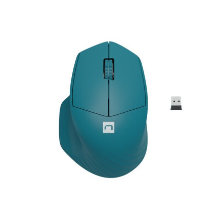 Natec mysz bezprzewodowa siskin 2 1600dpi niebieska bluetooth 5.0 + 2.4ghz nmy-1971