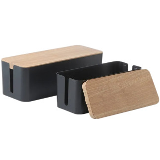 Ag381d organizer na kable listwy czarny