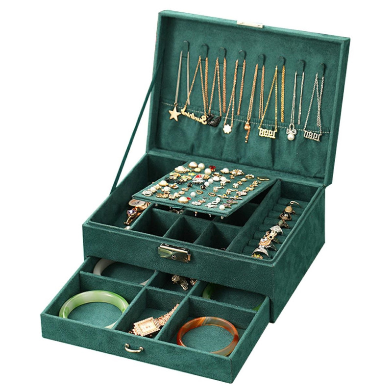 Ca7 Zielone Pudełko Organizer do Biżuterii EAN: 5907621828349