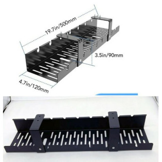 Da263 organizer na kable pod biurko blat  czarny
