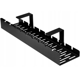 Da263 organizer na kable pod biurko blat  czarny
