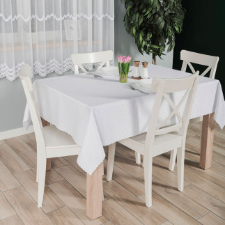 Obrus wodoodporny Mija 140x220cm biały EAN: 5906450002258