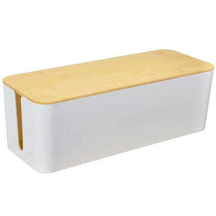 Ag381e organizer na kable listwy biały
