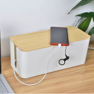 Ag381e organizer na kable listwy biały