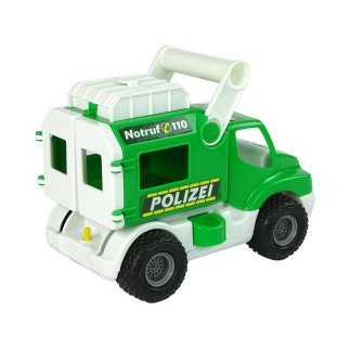 Samochód policja auto construck zielony polesie 41906