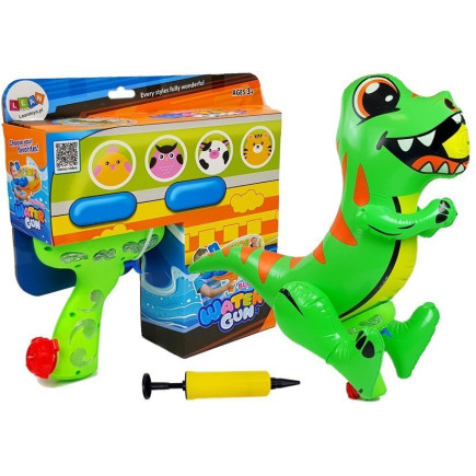 Duży pompowany pistolet na wodę dinosaur