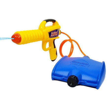 Pistolet na wodę ze zbiornikiem 1080 ml żółto- niebieski
