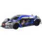 Autko zdalnie sterowane rc 1:18 gumowe koła drift niebieski