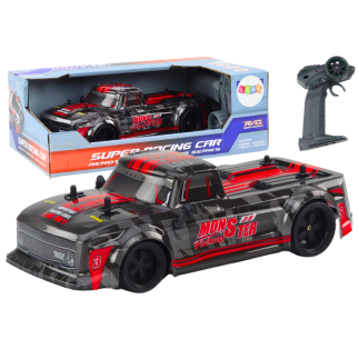 Zdalnie sterowane auto pick-up rc 1:18 gumowe opony czerwony