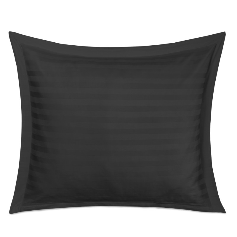 Poszewka Satyna Bambusowo-Bawełniana Stripe Black z Listwą EAN: [dodaj_ean]