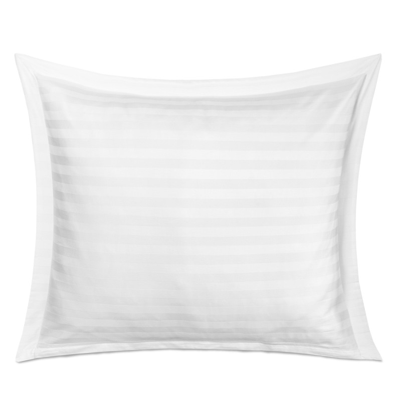 Poszewka Satyna Bambusowo-Bawełniana Stripe White z Listwą EAN: [wprowadź EAN]