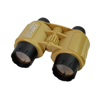 Zestaw wojskowy z akcesoriami pistolet nóż lornetka słuchawki gwizdek krótkofalówka jasnozielony