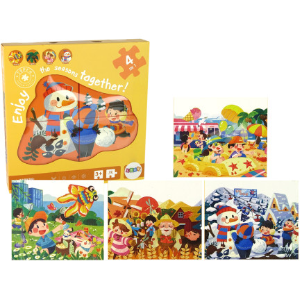 Puzzle 4 w 1 cztery pory roku
