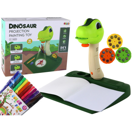 Projektor do rysowania dinozaur dźwięki akcesoria